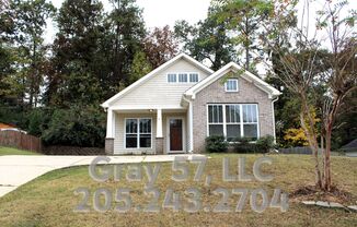 3 bed, 2 bath home in Calera