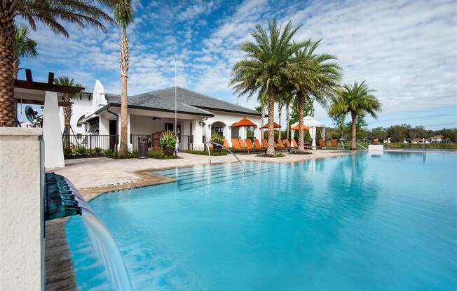 Pool Side Relaxing Area With Sundeck at Town Trelago, Maitland, 32751