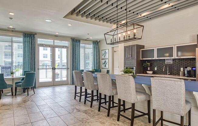 Clubhouse Kitchen at Sapphire at Centerpointe, Midlothian, VA, 23114