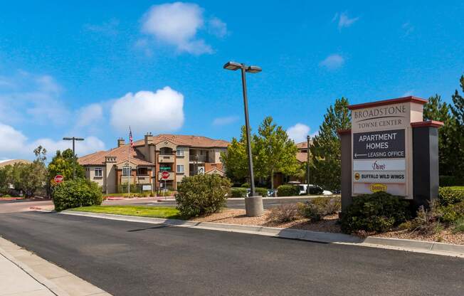 Community Monument Sign at Broadstone Towne Center, Albuquerque, New Mexico