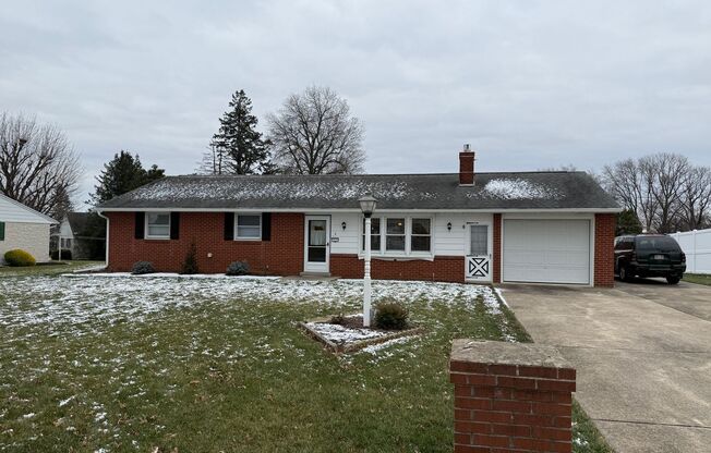 Myerstown 3 bedroom 2 bath rancher