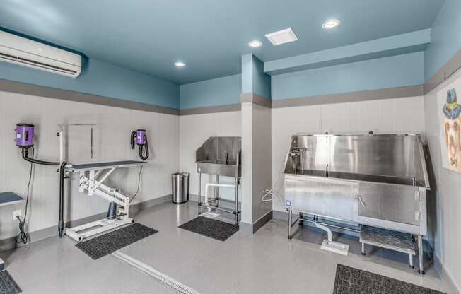 Dog wash station at the Quarry Apartments in DeWitt Michigan