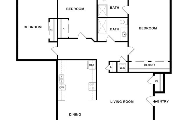 3 beds, 2 baths, 1,129 sqft, $3,800