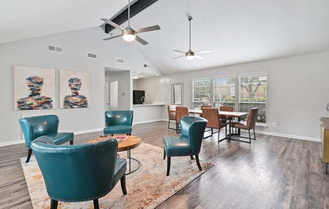 Clubhouse Interior at Davenport Apartments in Dallas, TX