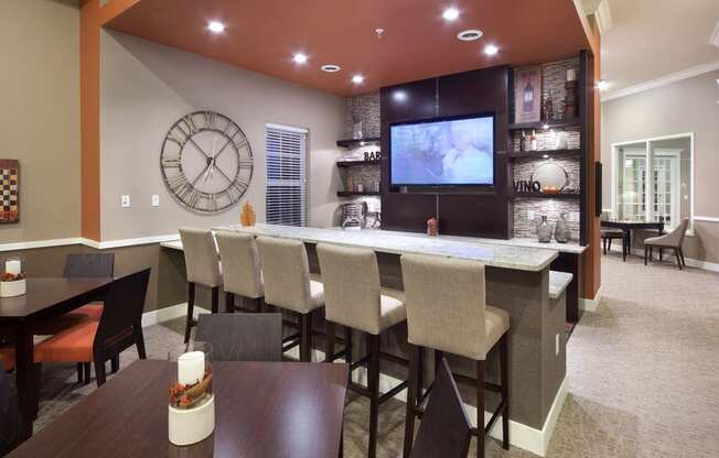 Pub Room at Skye at Arbor Lakes Apartments in Maple Grove, MN