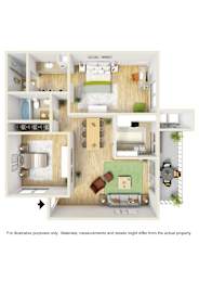 2 beds, 2 baths, 1,150 sqft, $2,950