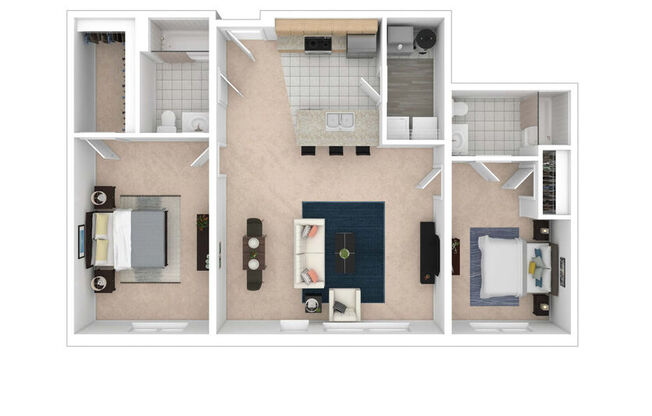 2 beds, 2 baths, 1,192 sqft, $2,099