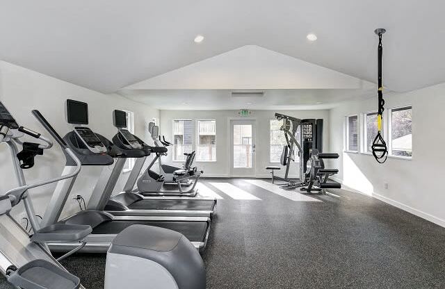 Cardio machines at Hangar 128 Apartments, Washington