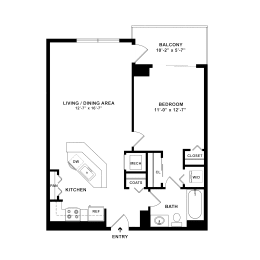 1 bed, 1 bath, 715 sqft, $2,370