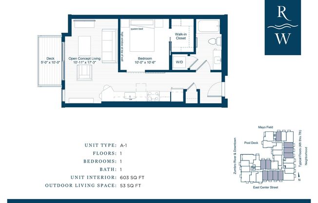 1 bed, 1 bath, 603 sqft, $1,715, Unit 313