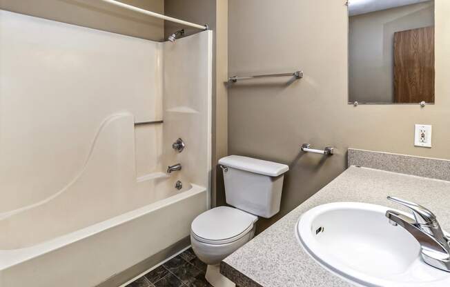 Bathroom at Maple View Apartments, Omaha, NE
