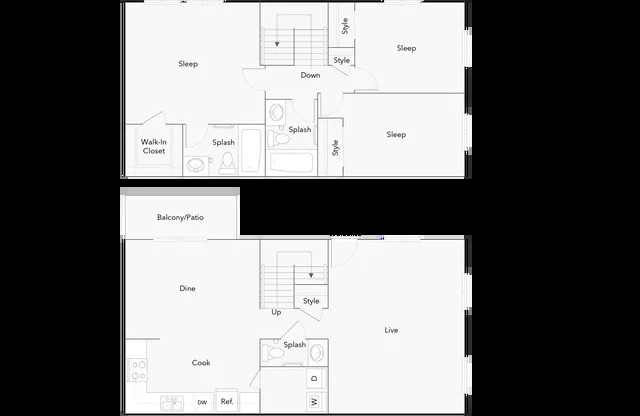 3 beds, 2.5 baths, 1,450 sqft, $2,199