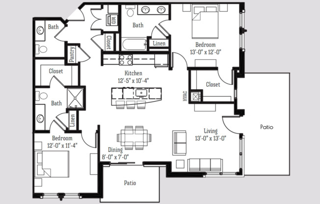 2 beds, 2.5 baths, 1,313 sqft, $2,450, Unit 8333 Globe Drive - 102