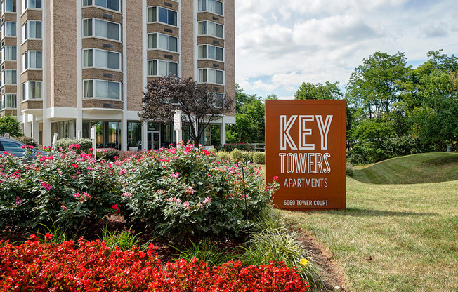 Key Towers exterior and monument sign