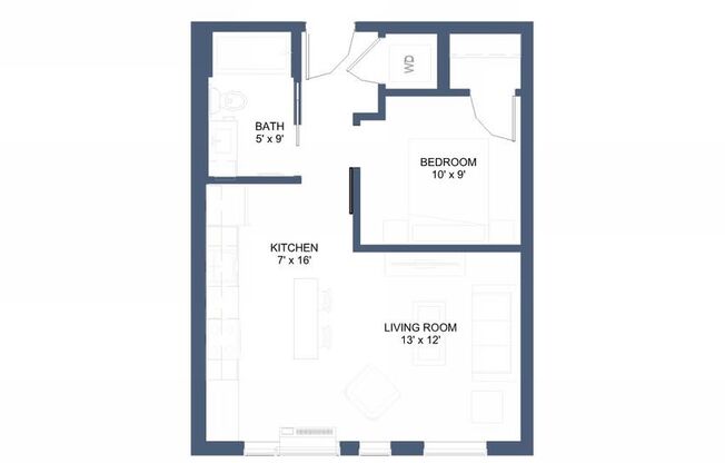 1 bed, 1 bath, 553 sqft, $1,225, Unit 310