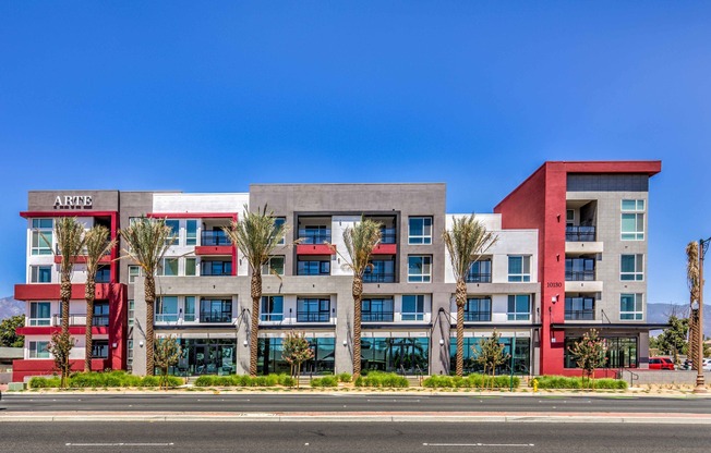 exterior of arte apartments