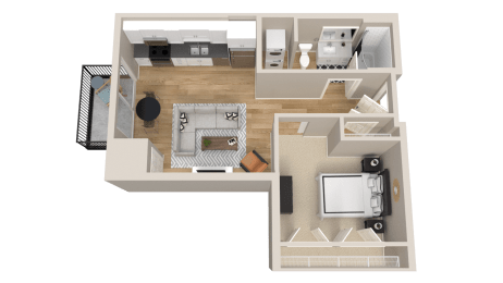 1 bed, 1 bath, 630 sqft, $1,703