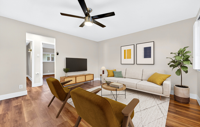 2 bedroom living room