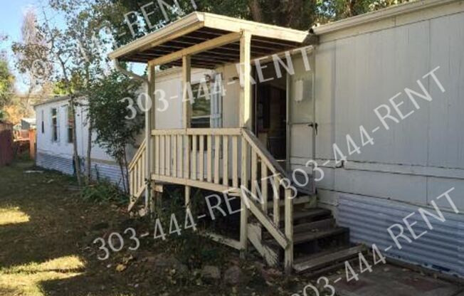 3 Bedroom 2 Bath Mobile Home!