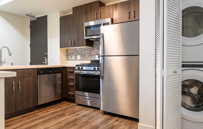 Kitchen with Stainless Steel Appliances
