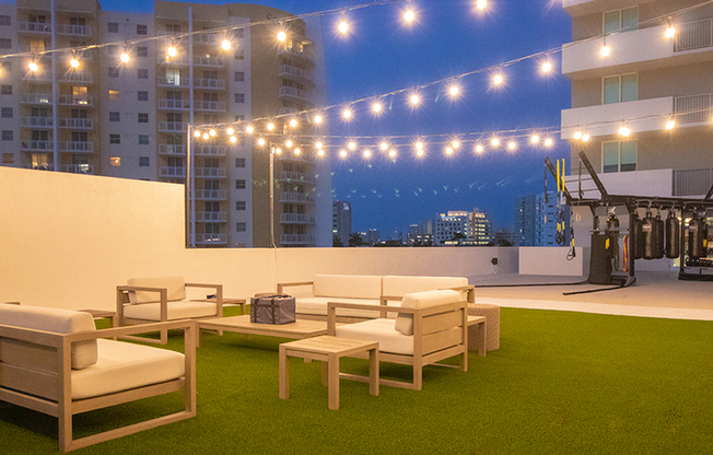 Unwind alfresco in our outdoor social lounge