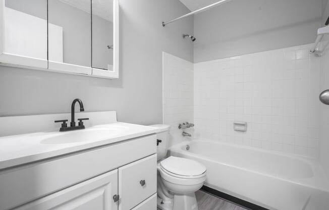 this is a photo of the bathroom of a 560 square foot, 1 bedroom apartment at as