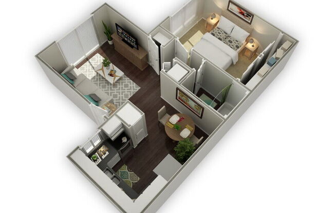 1 bed, 1 bath, 640 sqft, $2,185