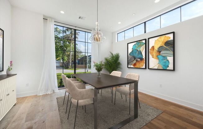 Stunning Heights Home on Rare Double Lot for Lease Move-in Ready