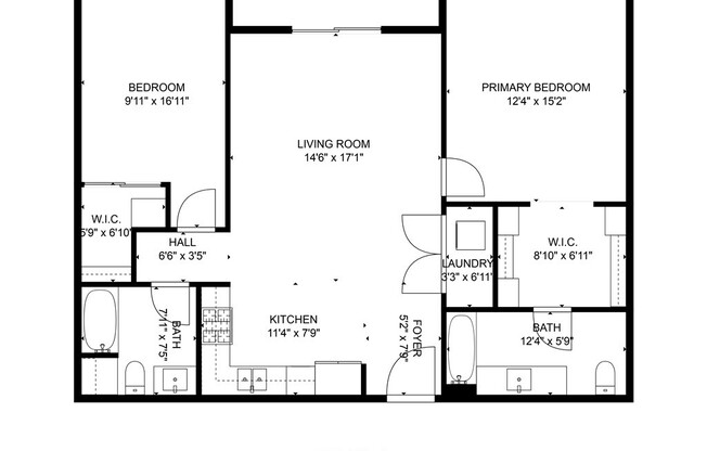 1 bed, 1 bath, 452 sqft, $1,810, Unit 201