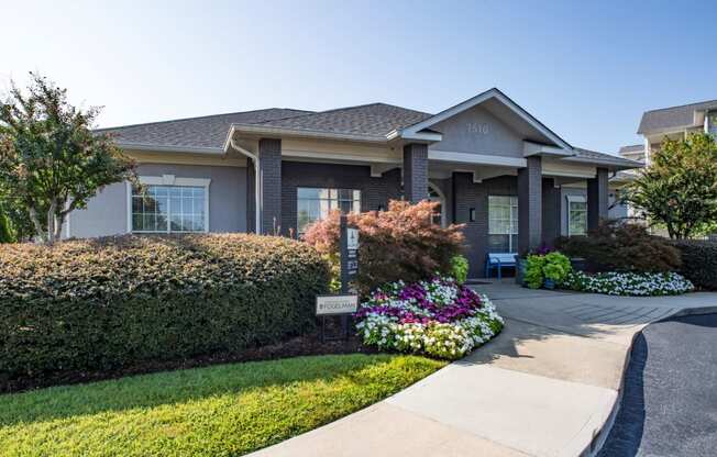 a house with a sidewalk in front of it at The Shallowford, Chattanooga, TN, 37421