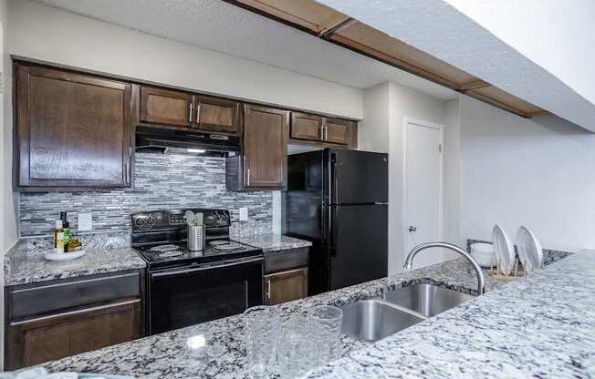 Oak Tree Village Kitchen 1 Bedroom