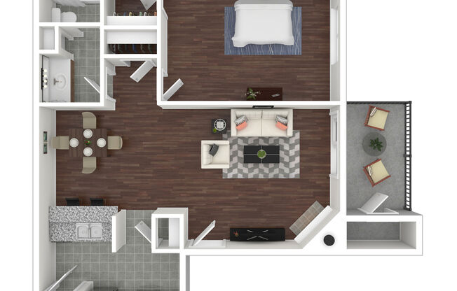 1 bed, 1 bath, 749 sqft, $1,120