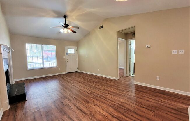 2 bedroom duplex available for a move in September 2024, wood floors, fireplace & beck deck $1450 per month