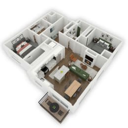 2 beds, 2 baths, 1,265 sqft, $2,505