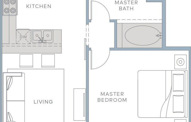 1 bed, 1 bath, 783 sqft, $1,750