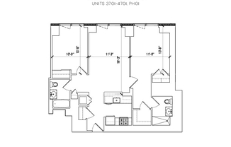 2 beds, 2 baths, $8,550, Unit 4501