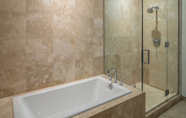 Soaking Tubs With Ceramic Tile at The Wyatt, Portland, OR, 97209