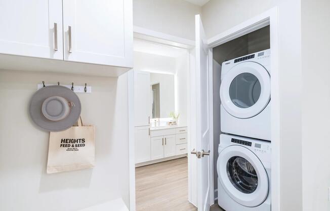 Experience the ultimate convenience at Modera Waugh with your very own in-home, full-size washer and dryer!