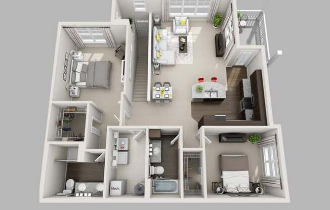 2 beds, 2 baths, $2,031