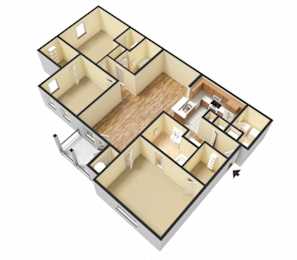 3 beds, 2 baths, 1,415 sqft, $1,467