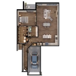 1 bed, 1 bath, 1,242 sqft, $1,699