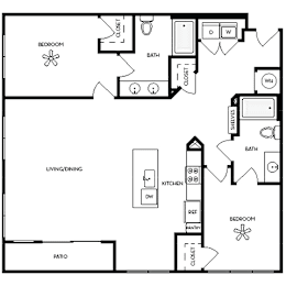 1 bed, 1 bath, 799 sqft, $1,947