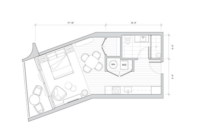 Studio, 1 bath, $3,000