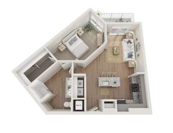 1 bed, 1 bath, 816 sqft, $1,718