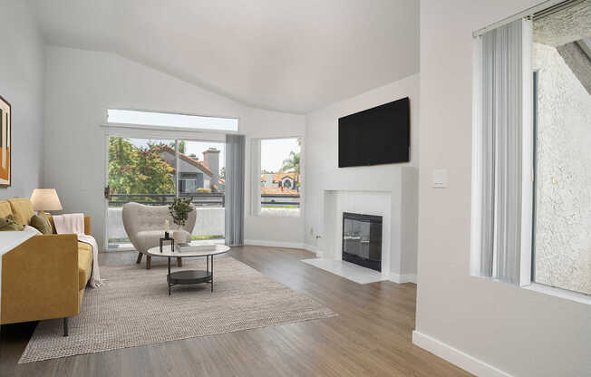 Living Room with Hard Surface Flooring