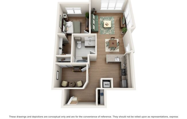 2 beds, 1 bath, 894 sqft, $2,525, Unit 401