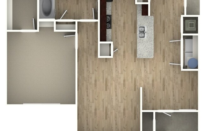 1 bed, 1 bath, 799 sqft, $1,108