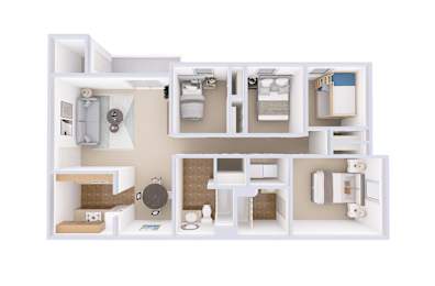 4 beds, 2 baths, 1,194 sqft, $1,902