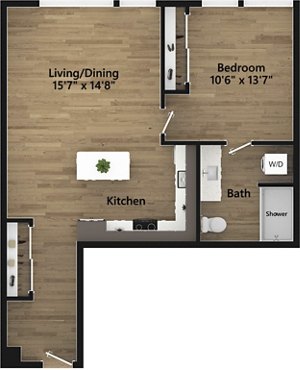 1 bed, 1 bath, 767 sqft, $2,794