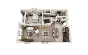 1 bed, 1 bath, 862 sqft, $2,650